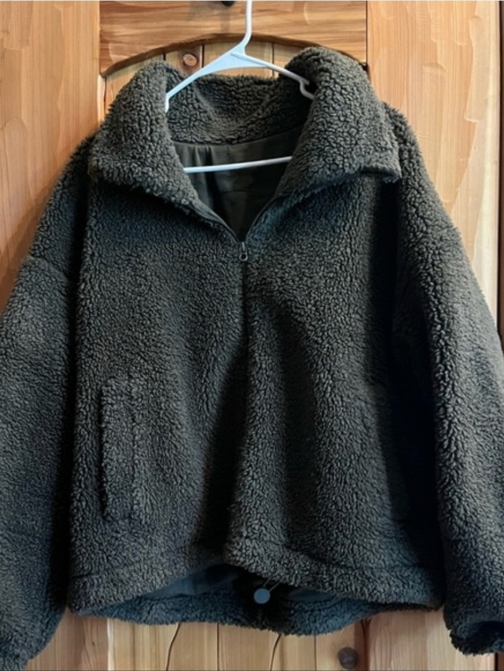 Lululemon Olive Green Teddy Zip-Up Jacket - Picture 4 of 10